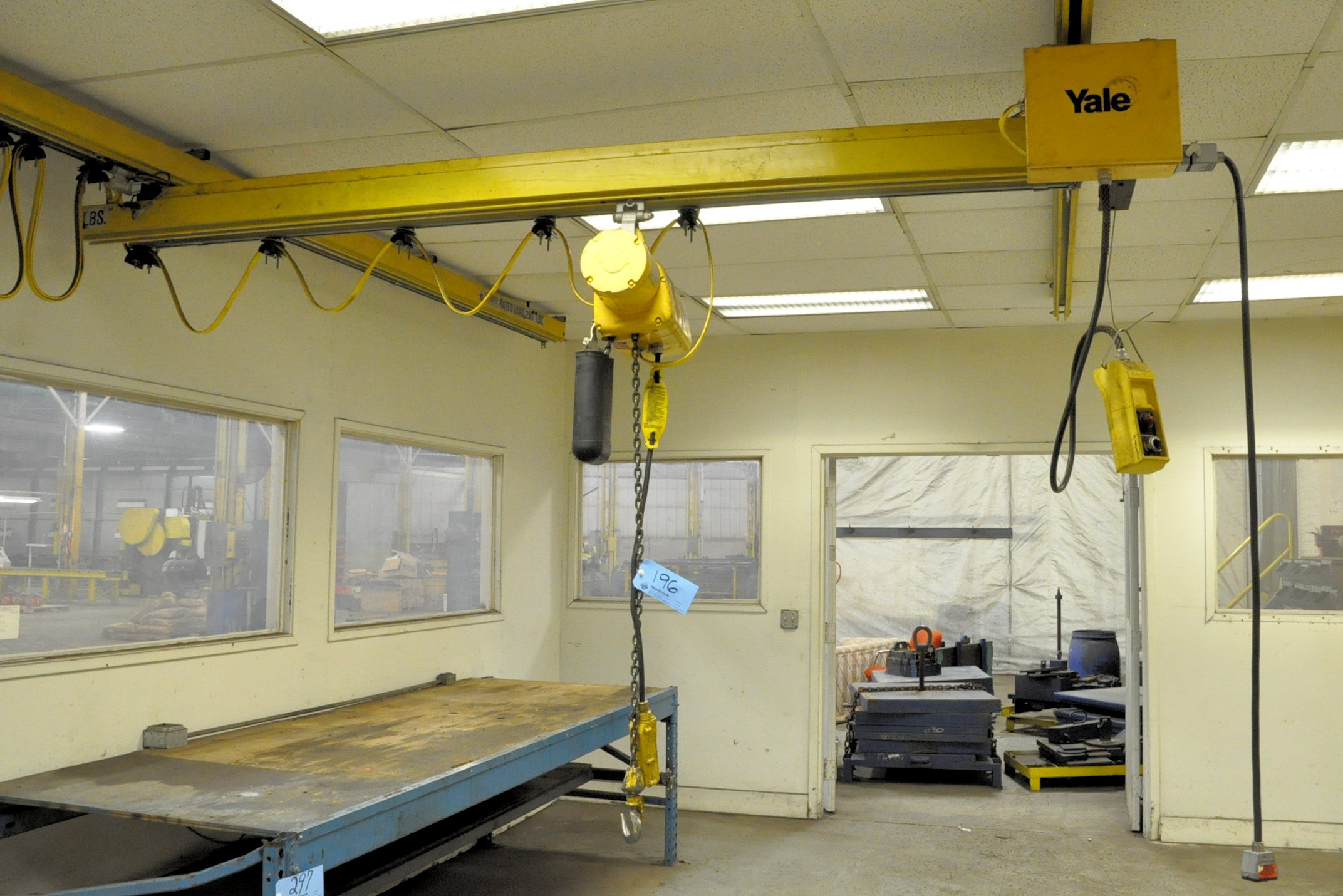 UNIFIED Overhead Rail System with YALE 1/2Ton Pendant Controlled