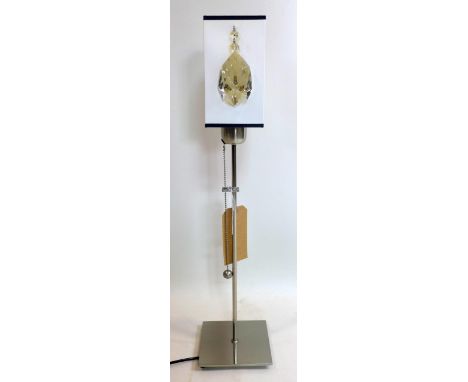 A contemporary lamp with pull switch and shade, H.67cm 