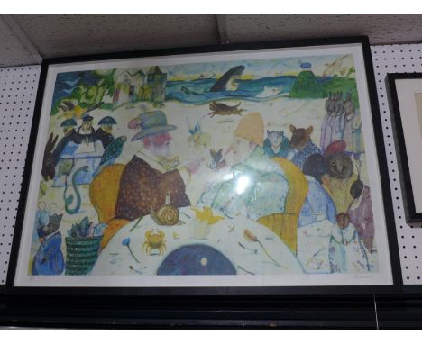 Antonio Possenti (Italian, 1933-2016), 'Gli Animali di Pinocchio', lithograph, artists proof, signed in pencil to lower right