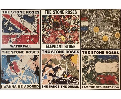 THE STONE ROSES - SINGLES COLLECTION BOX SET (SRBX 2). Top Roses rarity now with this stunning 8 x 12" plus 1 x LP (issued ov