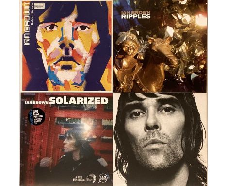 IAN BROWN - LPs. Brill set of 4 x LPs from the Roses frontman. Titles are Solarized (2016 ltd edition first vinyl pressing, S