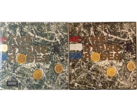 THE STONE ROSES - THE STONE ROSES LPs (ORIGINAL &amp; LIMITED EDITION UK COPIES). Adoring pack of 2 collectable pressings of 