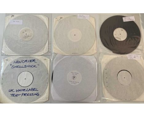 NEW ORDER - 12" WHITE LABEL TEST PRESSINGS/PROMOS. Totally brill collection of 11 x (largely) UK 12" white label test pressin