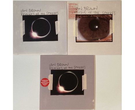 IAN BROWN - MUSIC OF THE SPHERES COLLECTION (LPs/12" PROMO). Superb bundle of 3 x LP/promo 12" releases featuring Brown's rat