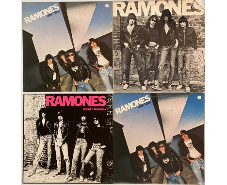 RAMONES - LPs. Terrific selection of 4 x LPs featuring the band's first 3 studio releases. Titles are Ramones (original US pr