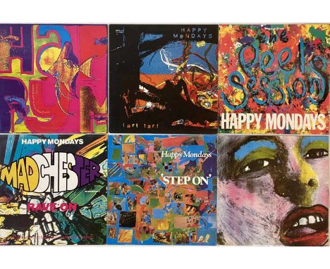HAPPY MONDAYS AND RELATED LPs/ 12". A quality collection of 16 LPs/ 12" by Happy Mondays and related. HM titles include Squir
