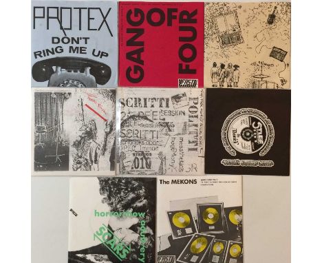 CLASSIC PUNK &amp; NEW WAVE - 7" RARITIES. Superb bundle of 8 x classic UK Punk and Wave 7" rarities presented in ace conditi