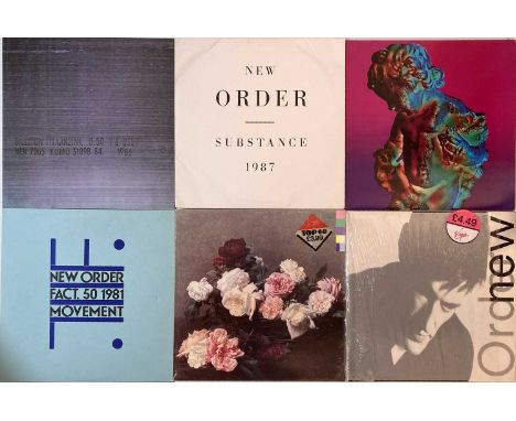 NEW ORDER - UK LPs/12". Expert collection of 11 x LPs/12" from New Order. Titles are Movement (FACT 50 A2/B2 TOWNHOUSE origin