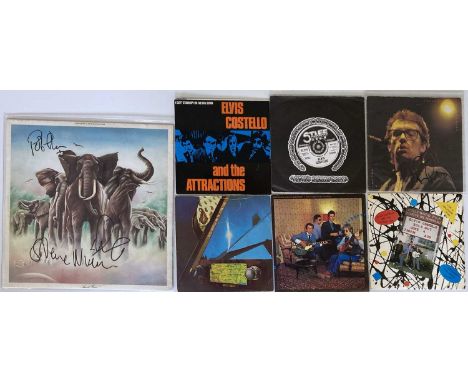 Collection of Punk vinyl, some signed to include: Elvis Costello and the Attractions - Armed Forces (RAD 14, fold out sleeve,