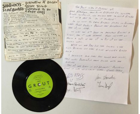 THE GROUT - DO IT YOURSELF EP (ORIGINAL UK PRESSING - URINATING VICAR MUSIC - GR). Completely monster Punk rarity with this f