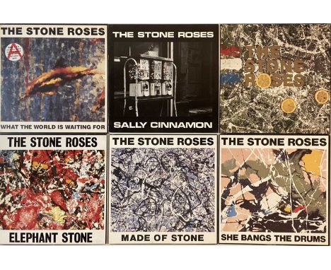 THE STONE ROSES - LPs/ 12". A superb pack of 6 LPs/ 12" by The Stone Roses. Titles include Self-TItled (ORELP 502, Original U