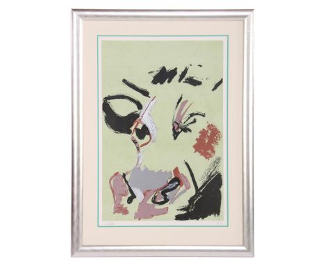 Paul Bartels (1940-)Composition without title, color lithograph from 1987, 59/60, 75x50 cm, outside size is 102x75 cm