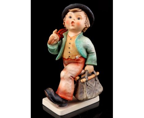 Goebel Hummel earthenware statue entitled "Merry Wanderer", number 7/III, 29.5 cm high