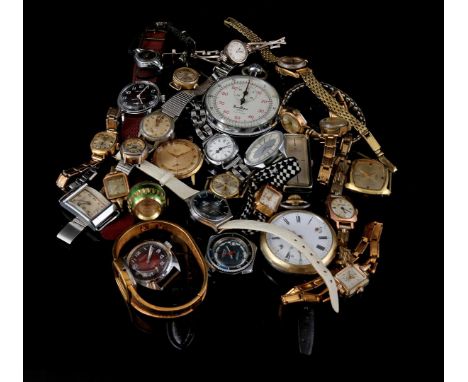 24 wristwatches including Avia, Timex, Pontiac, Lincoln and Diantus and 2 pocket watches