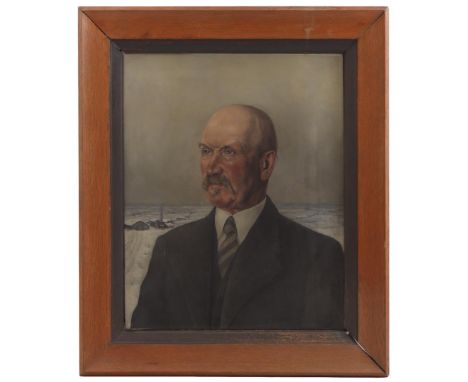 Johan Mekkink (1904-1991)Portrait of Mr M H R Moerdijk in Bennekom, canvas from 1940, 57x47 cm, Work was part of the exhibiti