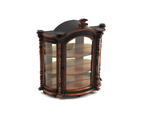 Scale model display cabinet/collector cabinet, 28 cm high, 24 cm wide, 9.5 cm deep
