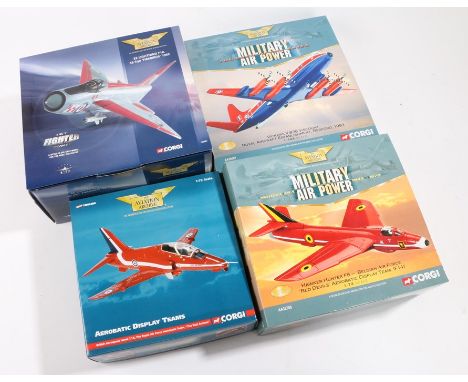 Corgi Aviation Archives 1:72 and 1:144 scale planes, Vickers V.838 Viscount Royal Aircraft Establishment, Hawker Hunter F6 Be