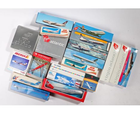 Model planes to include Virgin Atlantic B747-400 G-VFAB, numbered 1261/5000, housed in an embossed tin, British Airways Conco