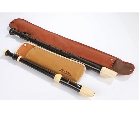Aulos Recorder and Tenor Recorder.