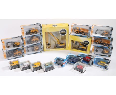 Collection of twenty Cararama model vehicls, to include eleven 1:87 scale diggers and nine 1:72 scale cars (20)