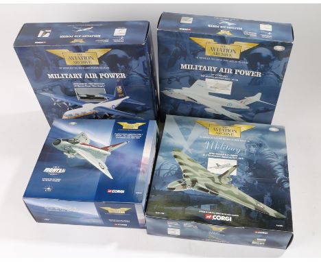 Corgi Aviation Archives 1:72 and 1:144 scale planes, Avro Vulcan B.2 XM600 617 'Dambusters' Squadron RAF  1973, HP Victor MK2