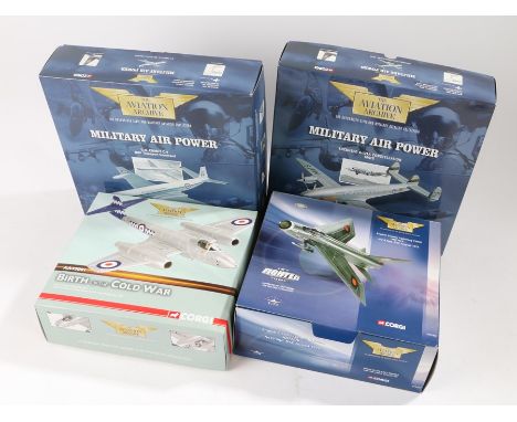 Corgi Aviation Archives 1:72 and 1:144 scale planes, D.H. Comet C.4 nR.A.F Transport Command, Lockheed C-121A Constellation M