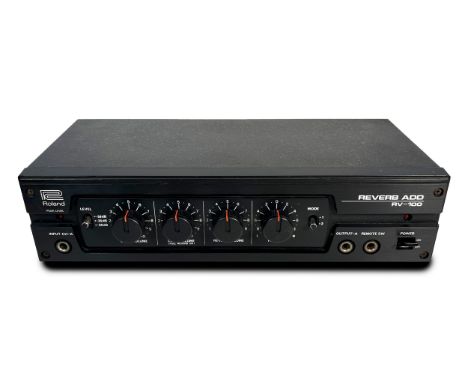 Roland RV-100 Reverb ADD. Serviced, recapped and working well. Has a panning feature and a phase reverse switch for pseudo st