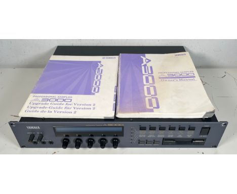 Yamaha A3000 v2 Sampler, Manual, Disks.90s tech that Chris Carter liked when he reviewed it for Sound On Sound.(D) Powers up 