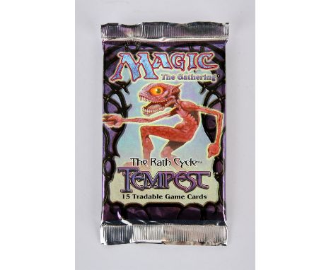 Magic The Gathering - Sealed Tempest Booster Pack. This lot features a sealed Tempest Booster pack!Provenance: property of a 