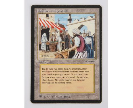 Magic The Gathering TCG Bazaar of Baghdad - Arabian Nights (1993). Provenance: property of a Magic The Gathering trading card
