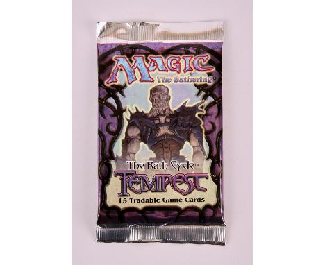 Magic The Gathering - Sealed Tempest Booster Pack. This lot features a sealed Tempest Booster pack!Provenance: property of a 