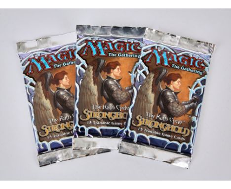 Magic The Gathering - 3 Sealed Stronghold Booster Packs. This lot features three sealed Stronghold Booster packs! Provenance: