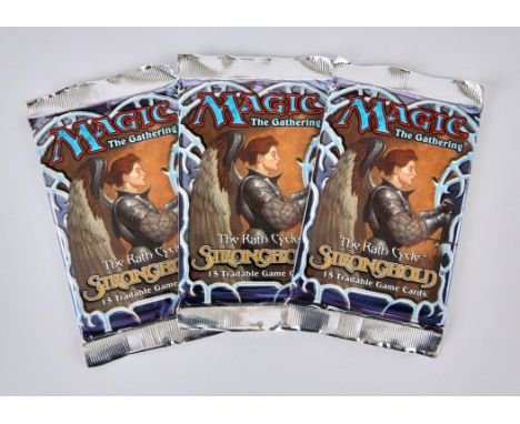 Magic The Gathering - 3 Sealed Stronghold Booster Packs. This lot features three sealed Stronghold Booster packs! Provenance: