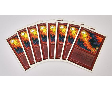 Magic The Gathering TCG - Red Elemental Blast x8 Unlimited (1993).This lot contains eight copies of Red Elemental blast from 