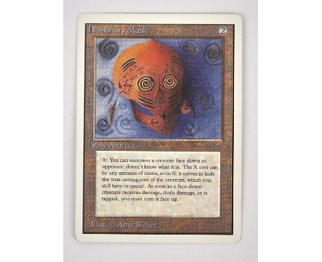 Magic The Gathering TCG - Illusionary Mask Unlimited (1993).This lot contains one copy of Illusionary Mask from Unlimited. Pr