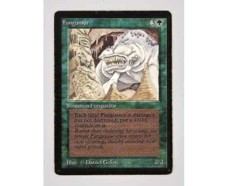Magic The Gathering TCG - Fungusaur Beta (1993).This lot contains one copy of Fungusaur from Beta. Provenance: property of a 