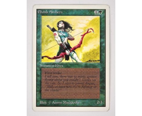Magic The Gathering TCG - Elvish Archers Unlimited (1993).This lot contains one copy of Elvish Archers from Unlimited. Proven
