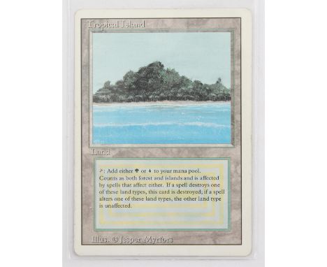 Magic The Gathering TCG Tropical Island Revised (1994).  Provenance: property of a Magic The Gathering trading card player an
