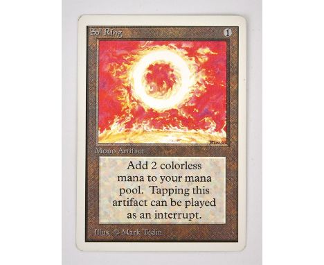 Magic The Gathering TCG - Sol Ring x2 Unlimited (1993).This lot contains two copies of Sol Ring from Unlimited. Provenance: p