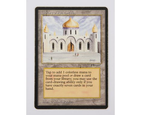 Magic The Gathering TCG Library of Alexandria - Arabian Nights (1993). Provenance: property of a Magic The Gathering trading 