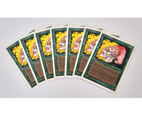 Magic The Gathering TCG - Llanowar Elves x7 Unlimited (1993).This lot contains seven copies of Llanowar Elves from Unlimited.
