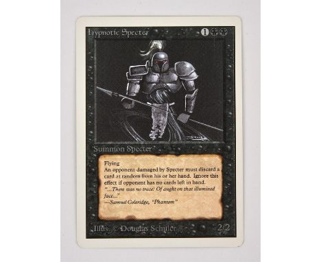 Magic The Gathering TCG - Hypnotic Specter Unlimited (1993).This lot contains one copy of hypnotic Specter from Unlimited. Pr