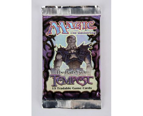 Magic The Gathering - Sealed Tempest Booster Pack. This lot features a sealed Tempest Booster pack!Provenance: property of a 