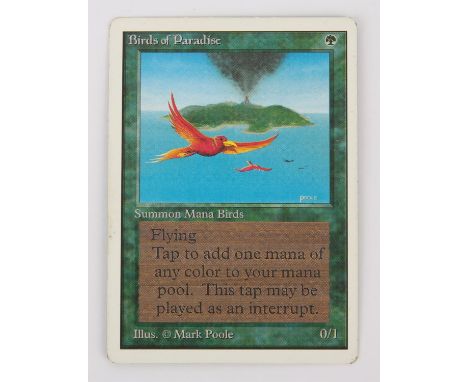 Magic The Gathering TCG - Birds of Paradise Unlimited (1993).This lot contains one copy of Birds of paradise from Unlimited. 