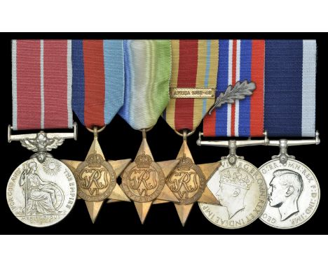 A good Second World War B.E.M. group of six awarded to Senior Commissioned Ordnance Engineer E. W. T. Sainsbury, Royal Navy, 