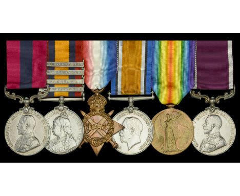 A Great War ‘Western Front 1918’ D.C.M. group of six awarded to Company Sergeant-Major A. Fletcher, Highland Light Infantry, 