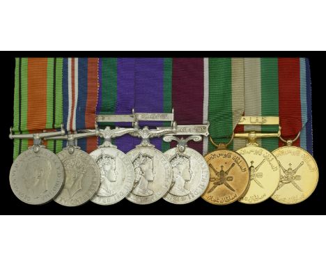 Eight: Warrant Officer Class II D. G. Bennett, Royal Army Ordnance Corps  Defence and War Medals 1939-45; General Service 191