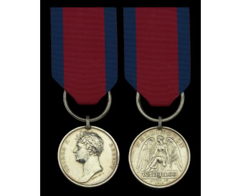Waterloo 1815 (Jacobus Von-Der-Wer, 1st Batt. 91st Reg. Foot.) fitted with steel clip and ring suspension, light marks, other