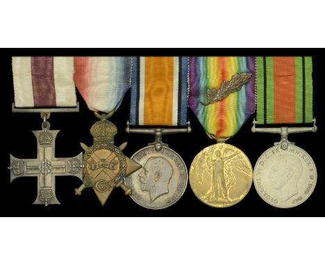 A Great War ‘Palestine’ M.C. group of five awarded to Chaplain to the Forces Fourth Class The Reverend H. T. Lloyd, Army Chap