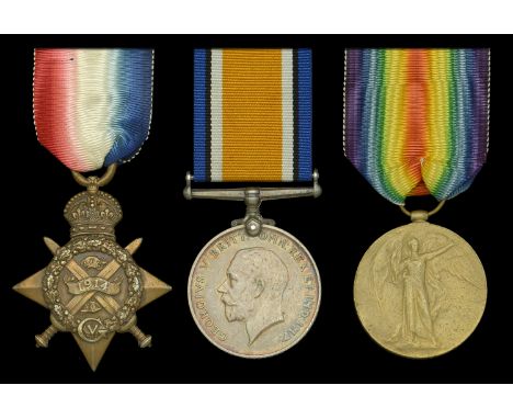 Three: Private R. Harrison, Royal Lancaster Regiment  1914 Star (6627 Pte. R. Harrison, R. Lanc. R.); British War and Victory